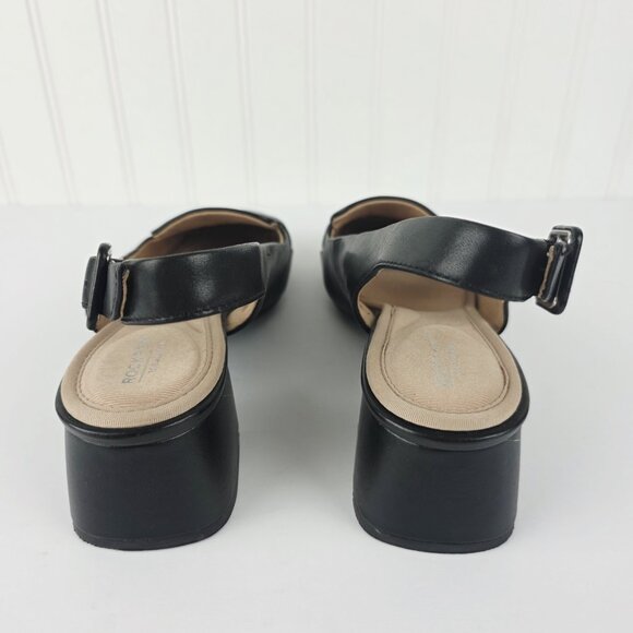 ROCKPORT Leather Women Slingback Flats ‎ Size 9 - Picture 5 of 14